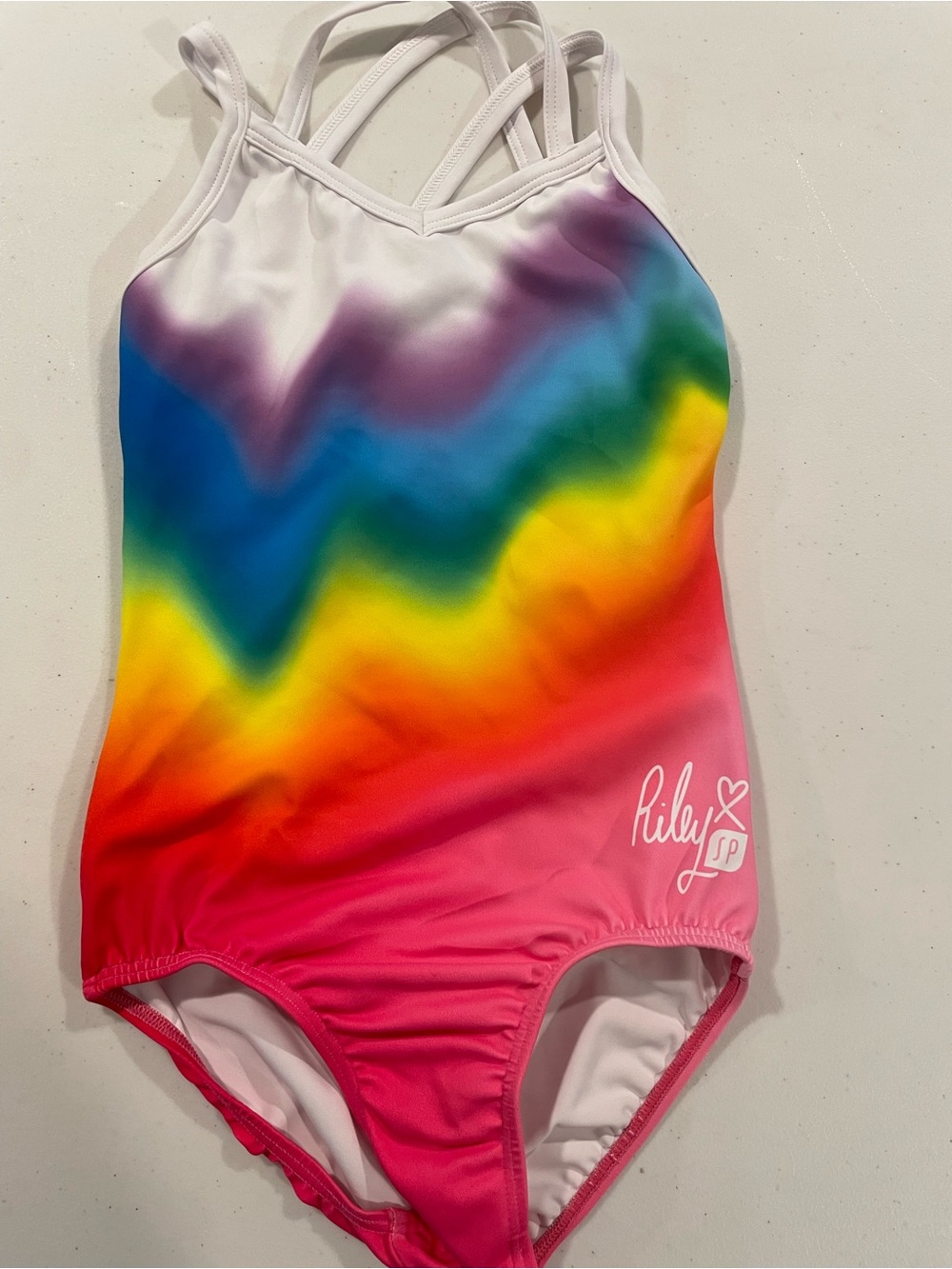 SylviaP sz8 Riley Rainbow Ombre Tank Leotard